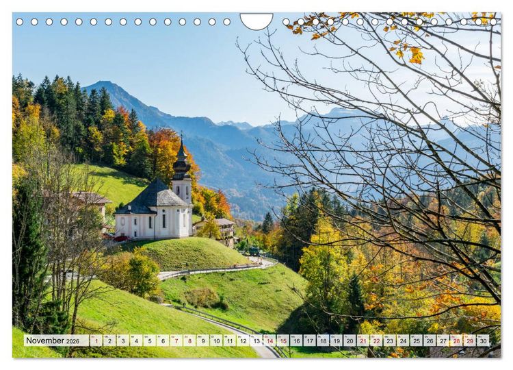 Produktbild: Wanderparadies Bayerische Alpen (Wandkalender 2026 DIN A4 quer), CALVENDO Monatskalender