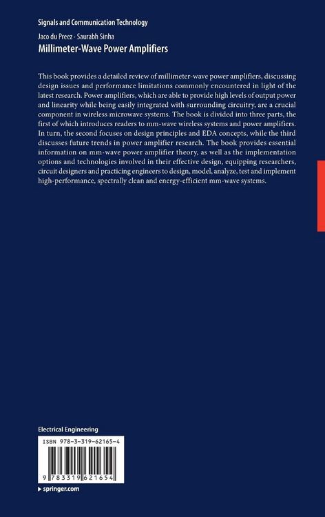 Produktbild: Millimeter-Wave Power Amplifiers