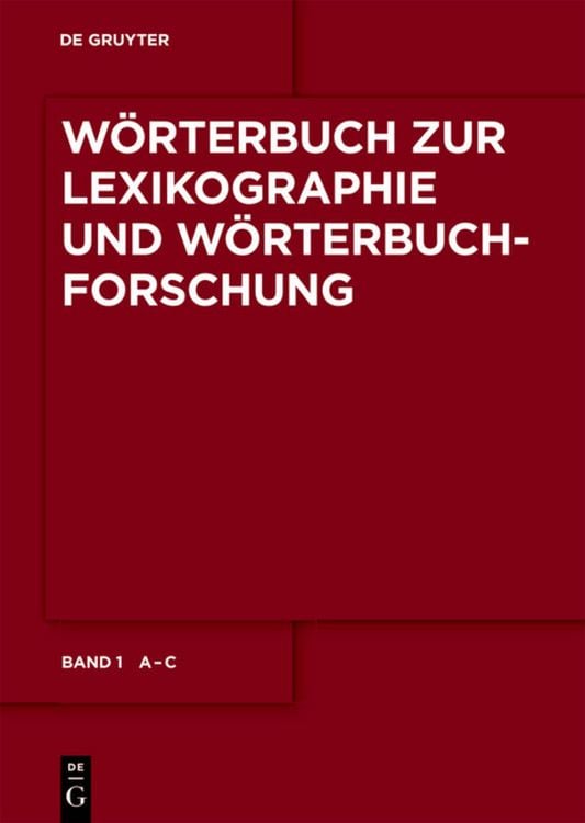 Produktbild: W&ouml;rterbuch zur Lexikographie und W&ouml;rterbuchforschung / A - C
