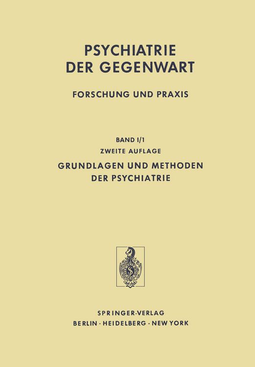 Produktbild: Grundlagen und Methoden der Psychiatrie