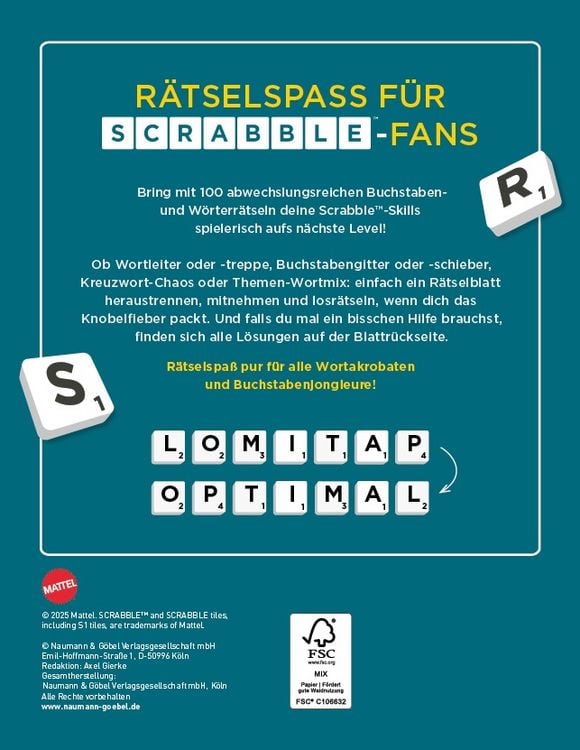 Produktbild: Scrabble&trade;-R&auml;tselblock "to go"