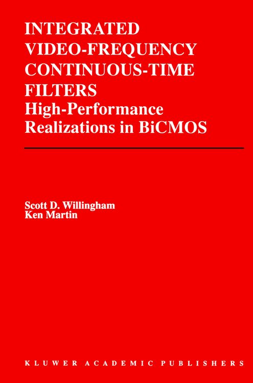 Produktbild: Integrated Video-Frequency Continuous-Time Filters