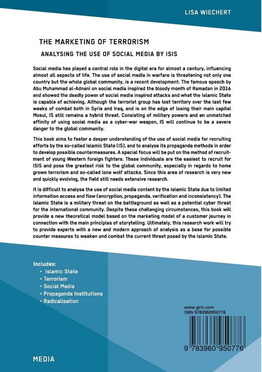 Produktbild: The Marketing of Terrorism. Analysing the Use of Social Media by ISIS