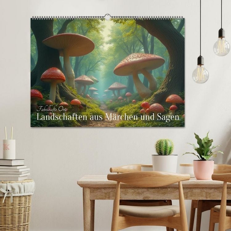 Produktbild: Fabelhafte Orte &ndash; Landschaften aus M&auml;rchen und Sagen (Wandkalender 2026 DIN A2 quer), CALVENDO Monatskalender
