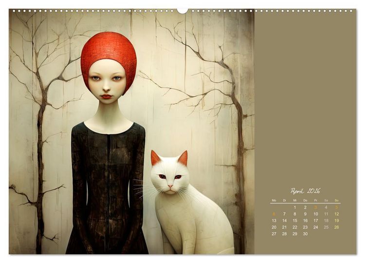 Produktbild: Die Katze - mein Freund (Wandkalender 2026 DIN A2 quer), CALVENDO Monatskalender