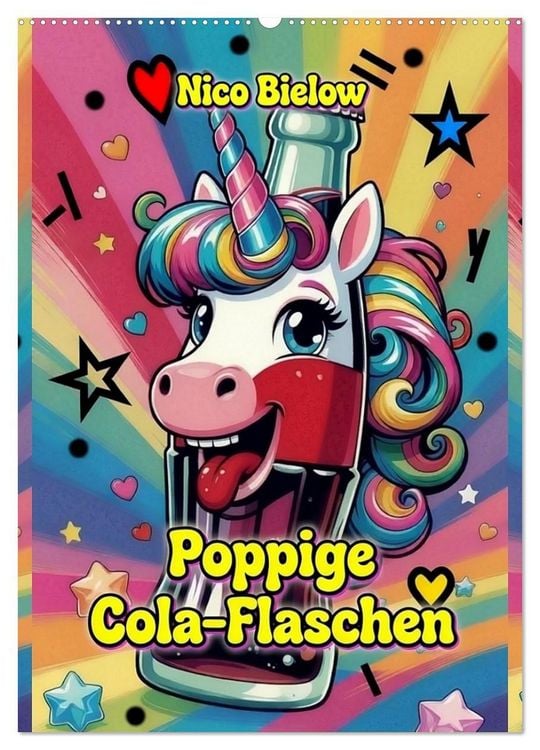 Produktbild: Poppige Cola-Flaschen (Wandkalender 2027 DIN A2 hoch), CALVENDO Monatskalender