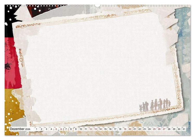 Produktbild: Buntes Papier Design (Wandkalender 2026 DIN A2 quer), CALVENDO Monatskalender