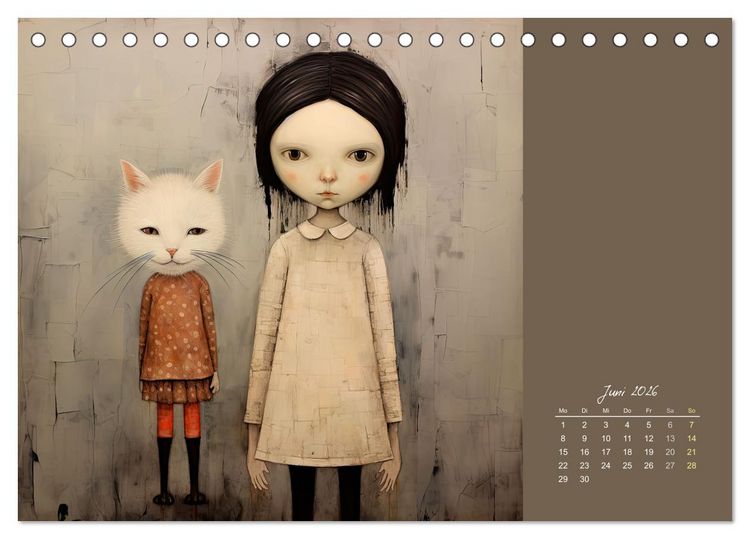Produktbild: Die Katze - mein Freund (Tischkalender 2026 DIN A5 quer), CALVENDO Monatskalender