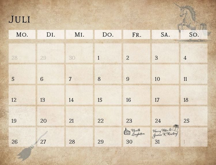 Produktbild: Der inoffizielle K&uuml;chenkalender f&uuml;r Harry Potter Fans 2027