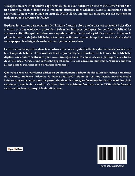 Produktbild: Histoire de France 1661-1690