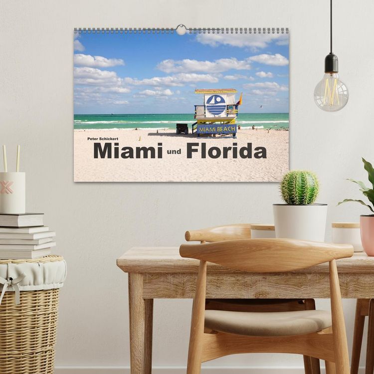 Produktbild: Miami und Florida (Wandkalender 2026 DIN A3 quer), CALVENDO Monatskalender