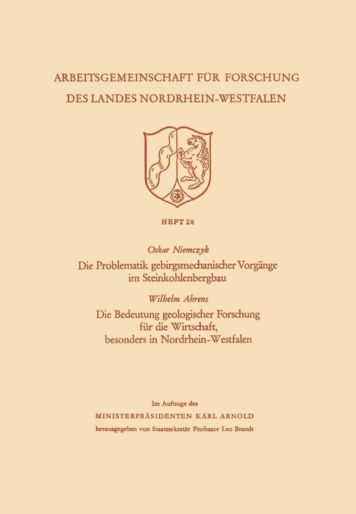 Produktbild: Die Problematik gebirgsmechanischer Vorg&auml;nge im Steinkohlenbergbau