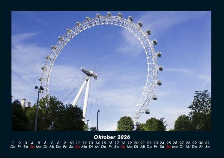 Produktbild: London 2026 Fotokalender DIN A4