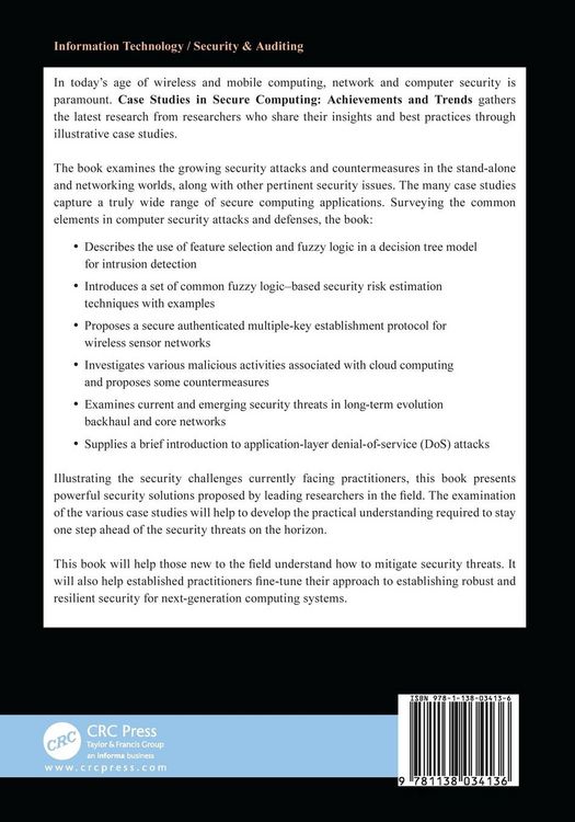 Produktbild: Case Studies in Secure Computing