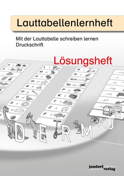 Produktbild: Lauttabellenlernheft (Druckschrift) (L&ouml;sungsheft)