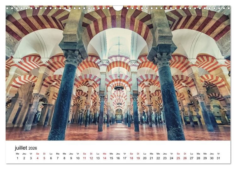 Produktbild: Stup&eacute;fiante Espagne (Calendrier mural 2026 DIN A3 vertical), CALVENDO calendrier mensuel