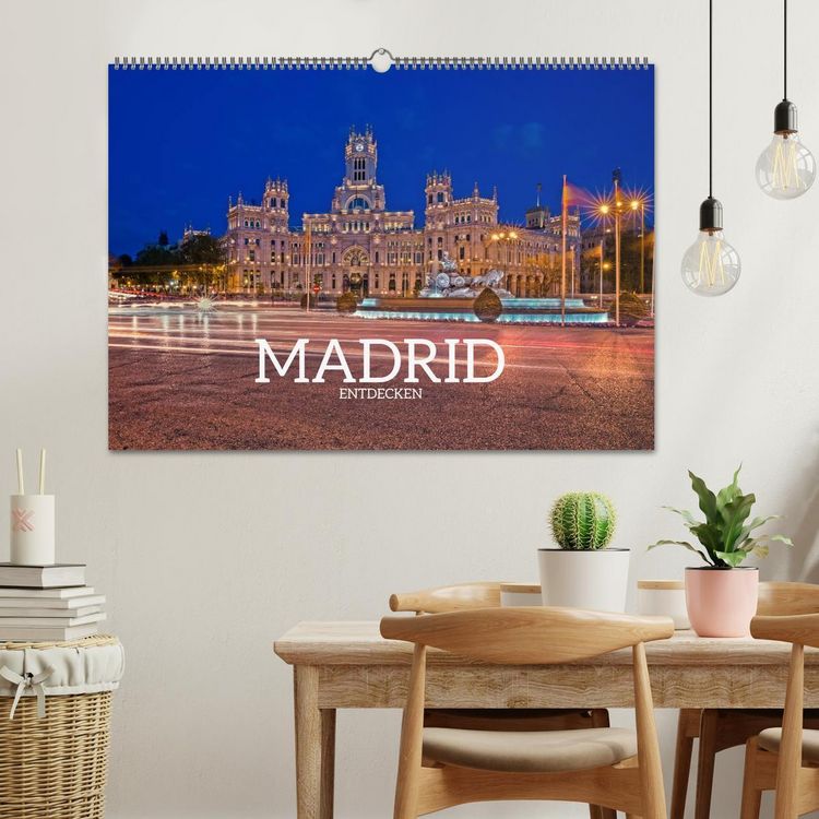 Produktbild: Madrid entdecken (Wandkalender 2026 DIN A2 quer), CALVENDO Monatskalender