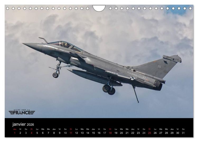 Produktbild: Ailes sur la France (Calendrier mural 2026 DIN A4 vertical), CALVENDO calendrier mensuel