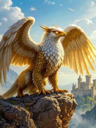 Produktbild: CALVENDO Puzzle Greif, ein Mischwesen aus Adler und L&ouml;we | 1000 Teile Lege-Gr&ouml;&szlig;e 64x48cm Foto-Puzzle f&uuml;r gl&uuml;ckliche Stunden