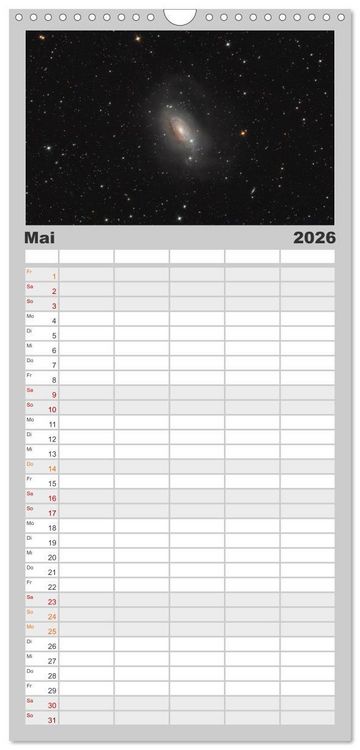 Produktbild: Familienplaner 2026 - Distant Luminosity: Eine fotografische Reise durch das Universum mit 5 Spalten (Wandkalender, 21 x 45 cm) CALVENDO