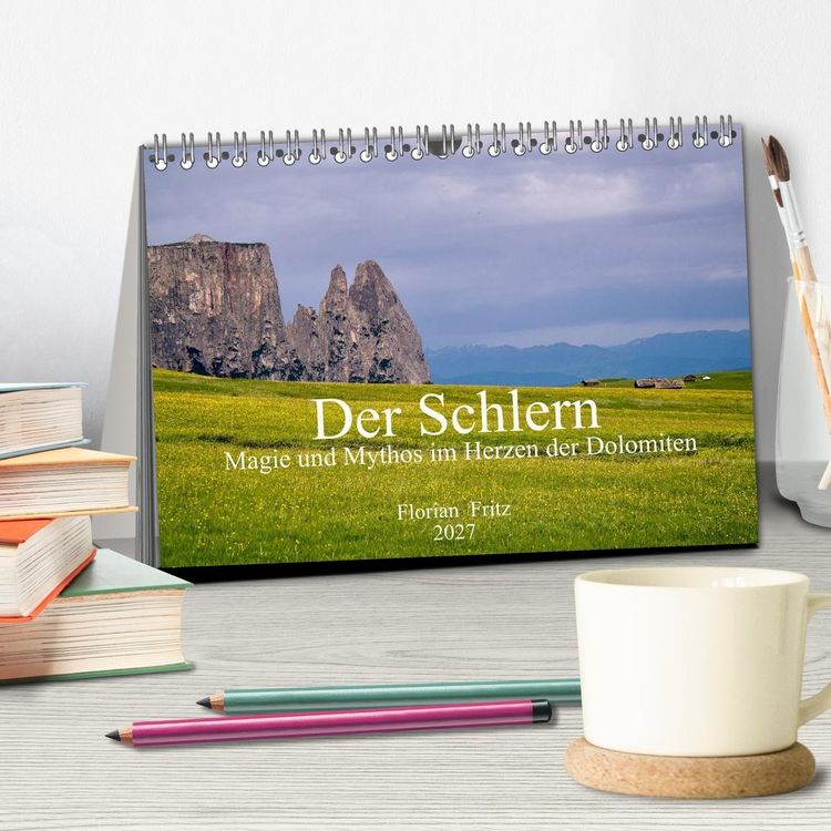 Produktbild: Der Schlern - Magie und Mythos im Herzen der Dolomiten (Tischkalender 2027 DIN A5 quer), CALVENDO Monatskalender