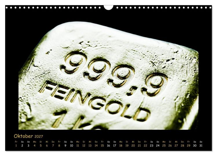 Produktbild: AURUM Das unverg&auml;ngliche Element (Wandkalender 2027 DIN A3 quer), CALVENDO Monatskalender