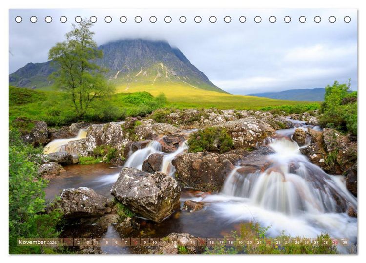 Produktbild: Von den Highlands zu den Hebriden (Tischkalender 2026 DIN A5 quer), CALVENDO Monatskalender