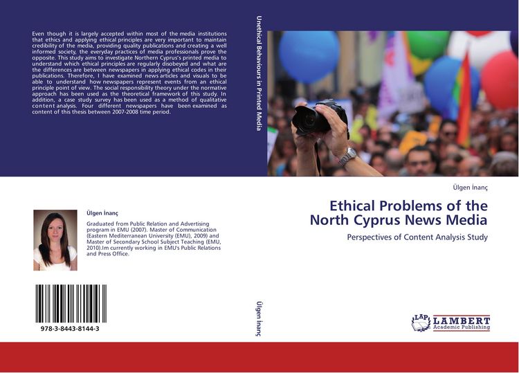Produktbild: Ethical Problems of the North Cyprus News Media