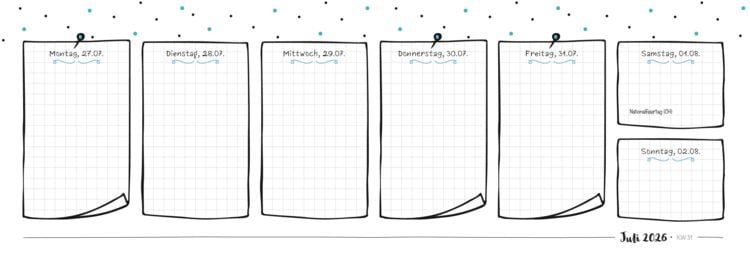 Produktbild: Der Kita-Tischkalender 2026/27
