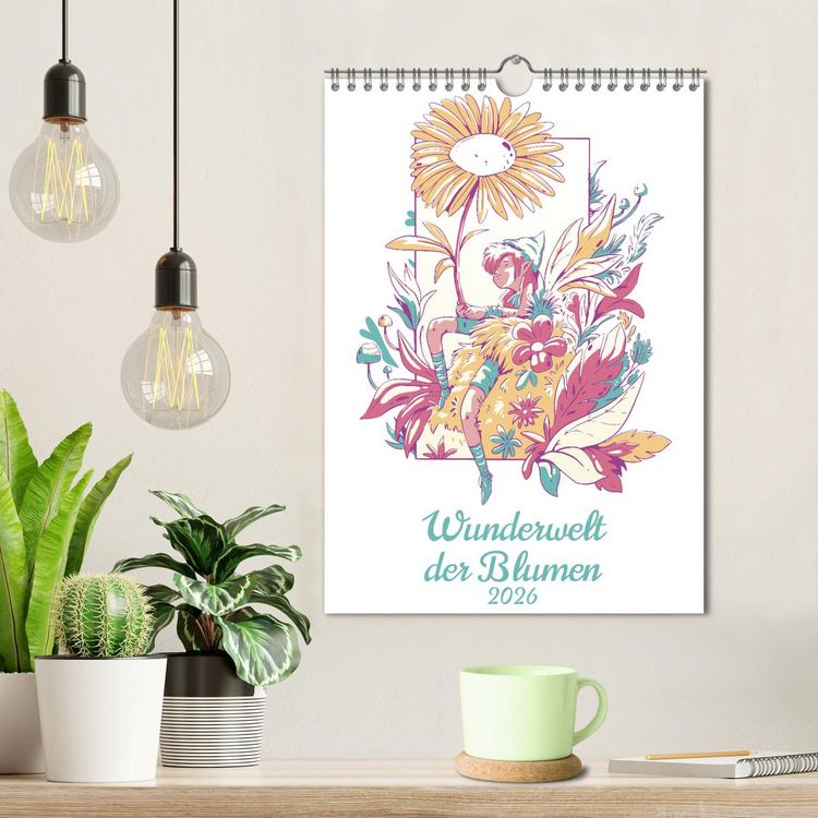 Produktbild: Wunderwelt der Blumen (Wandkalender 2026 DIN A4 hoch), CALVENDO Monatskalender