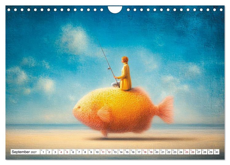Produktbild: Fantastische F&auml;nge Die Kunst, das Unm&ouml;gliche zu angeln (Wandkalender 2027 DIN A4 quer), CALVENDO Monatskalender