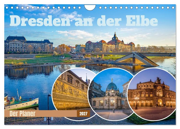 Produktbild: Dresden an der Elbe - Der Planer (Wandkalender 2027 DIN A4 quer), CALVENDO Monatskalender