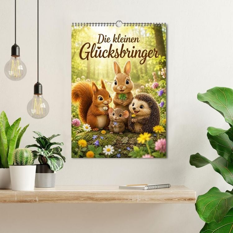 Produktbild: Die kleinen Gl&uuml;cksbringer (Wandkalender 2027 DIN A3 hoch), CALVENDO Monatskalender