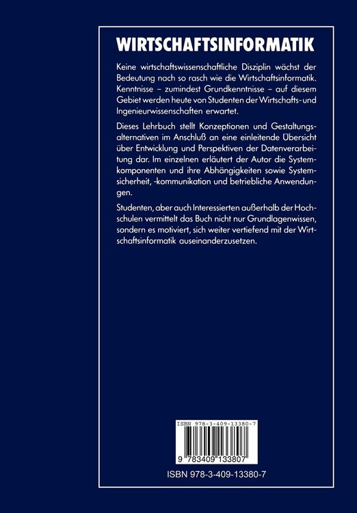 Produktbild: Wirtschaftsinformatik