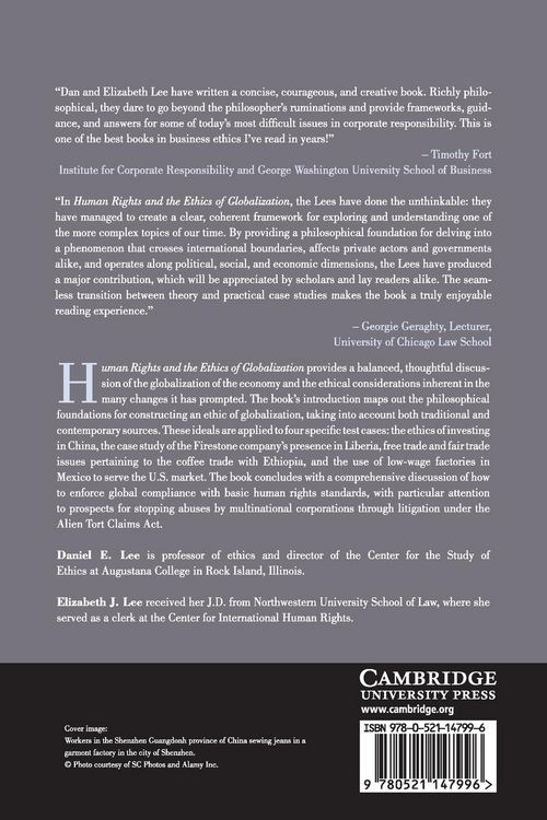 Produktbild: Human Rights and the Ethics of Globalization