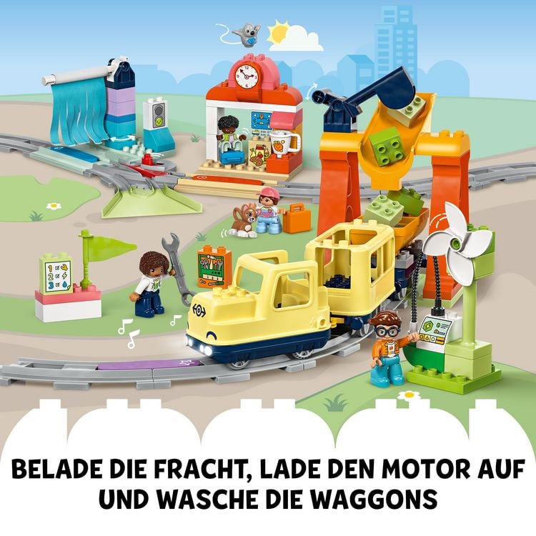 LEGO DUPLO Town Große interaktive Eisenbahn, Bauspielzeug 10428