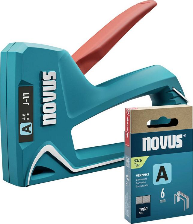 Produktbild: Novus Tools J-11 030-0455 Handtacker Klammernl&auml;nge 4 - 8mm