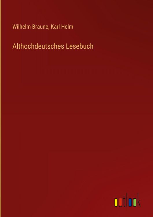 Produktbild: Althochdeutsches Lesebuch