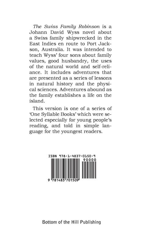 Produktbild: The Swiss Family Robinson Told in Words of One Syllable