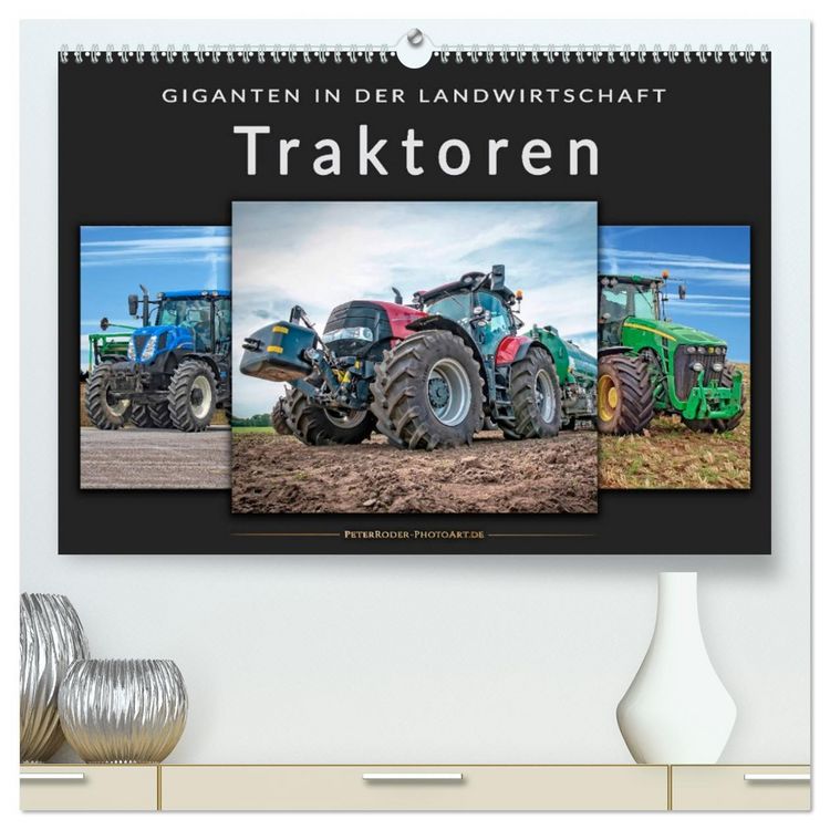 Produktbild: Traktoren - Giganten in der Landwirtschaft (hochwertiger Premium Wandkalender 2026 DIN A2 quer), Kunstdruck in Hochglanz