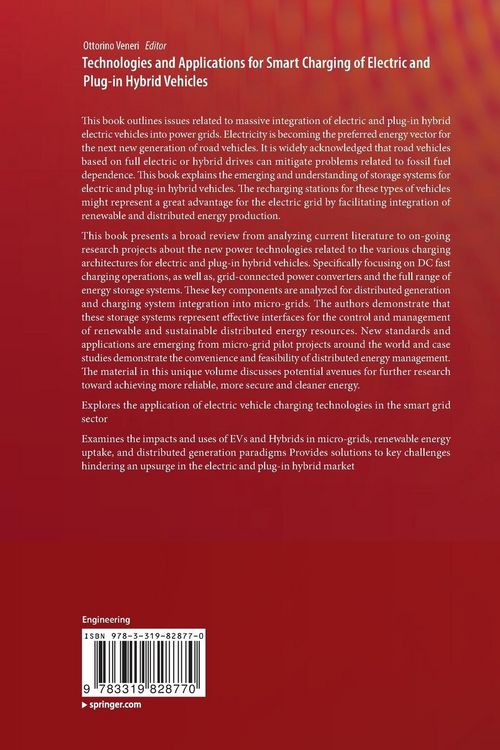 Produktbild: Technologies and Applications for Smart Charging of Electric and Plug-in Hybrid Vehicles