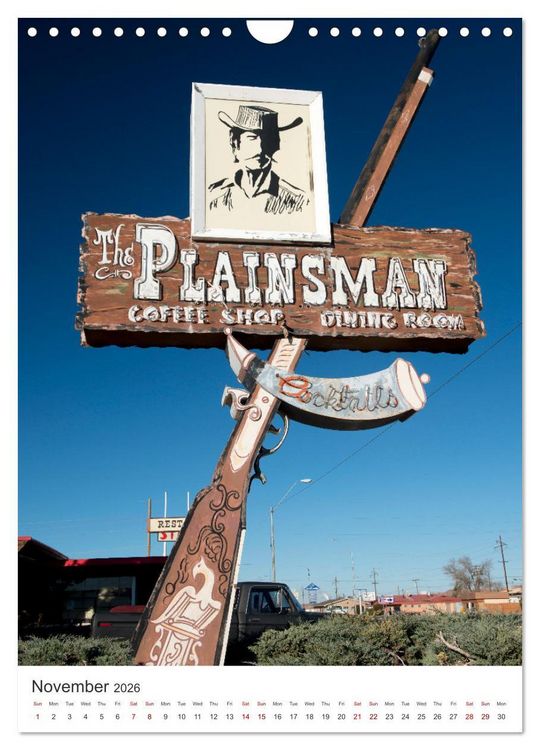 Produktbild: Historic Route 66 Motel (Wall Calendar 2026 DIN A4 portrait), CALVENDO 12 Month Wall Calendar