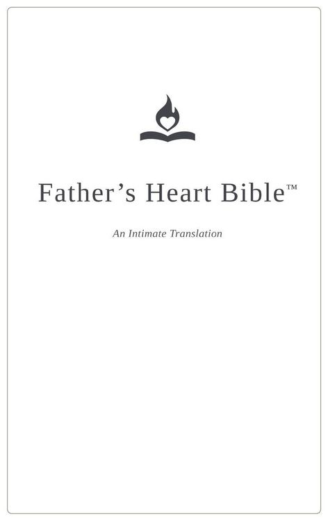 Produktbild: Father's Heart Bible - Regular Print - White Hardback