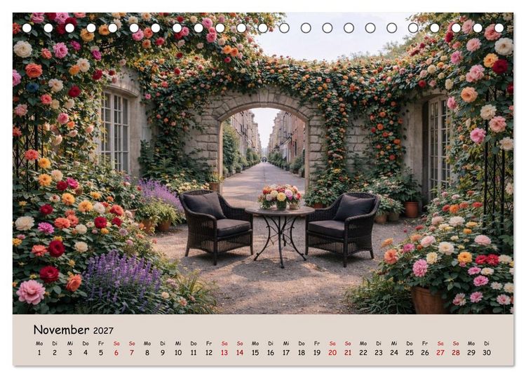 Produktbild: Urbane Oasen - Wo die Stadt aufblüht (Tischkalender 2027 DIN A5 quer), CALVENDO Monatskalender