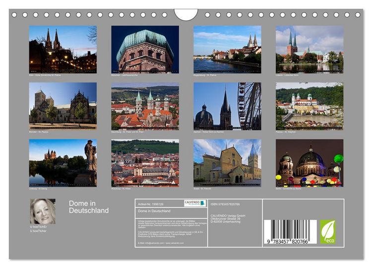 Produktbild: Dome in Deutschland (Wandkalender 2026 DIN A4 quer), CALVENDO Monatskalender