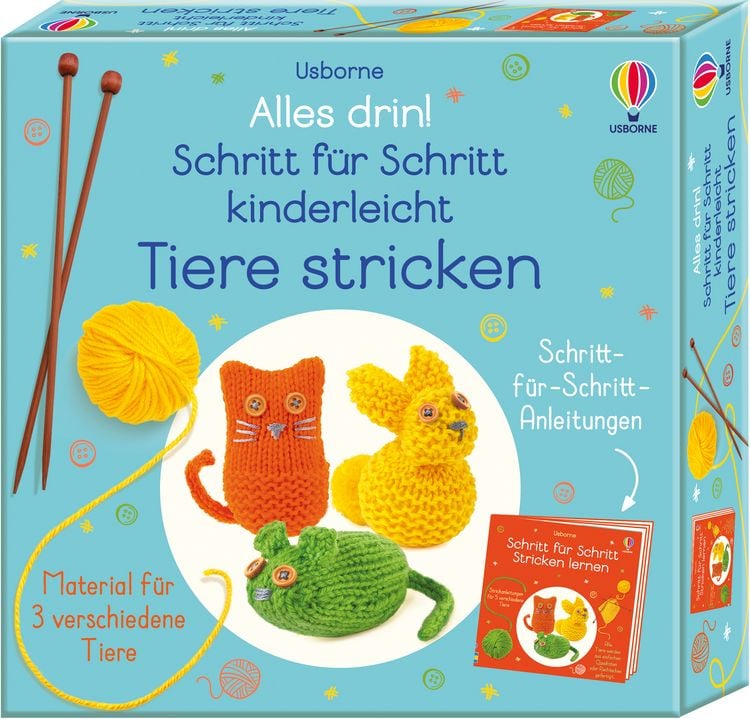 Produktbild: Alles drin! Schritt f&uuml;r Schritt kinderleicht Tiere stricken