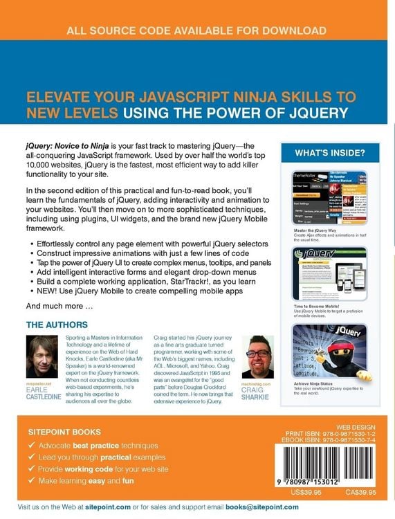 Produktbild: Jquery: Novice to Ninja