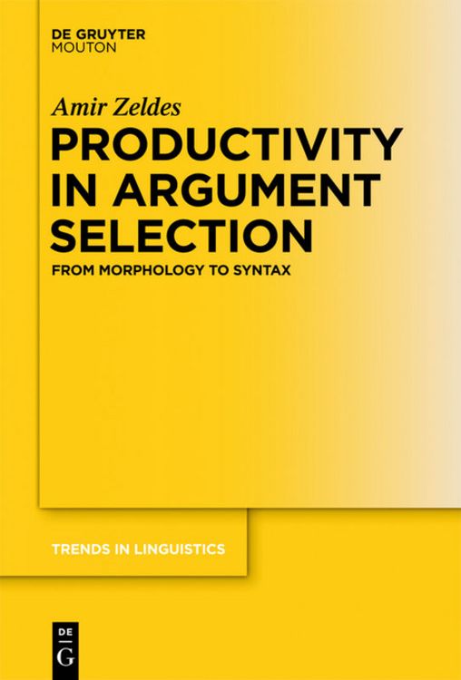 Produktbild: Productivity in Argument Selection