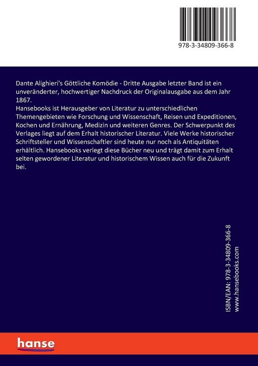 Produktbild: Dante Alighieri's G&ouml;ttliche Kom&ouml;die