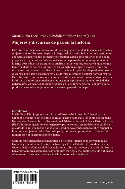 Produktbild: Mujeres y discursos de paz en la historia